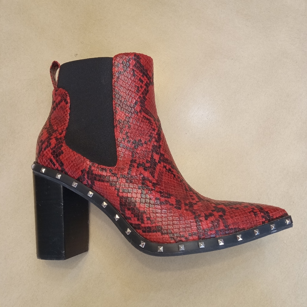 Charles David Dodger Red Snake booties Size 9.5 - Picture 11 of 11